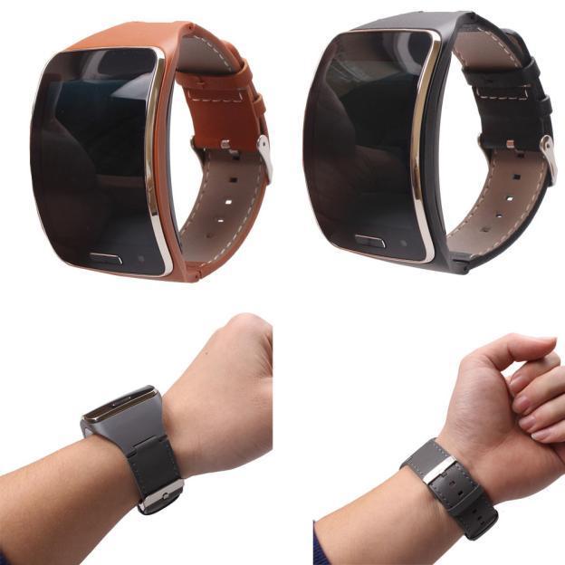 gear s sm-r750 GEMIXI Watchbands Genuine Leather Watch Strap Band For Samsung Gear S – www.Nuroco.com