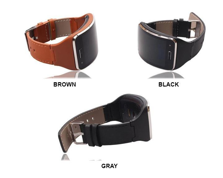 gear s sm r750 GEMIXI Watchbands Genuine Leather Watch Strap Band For Samsung Gear S – www.Nuroco.com