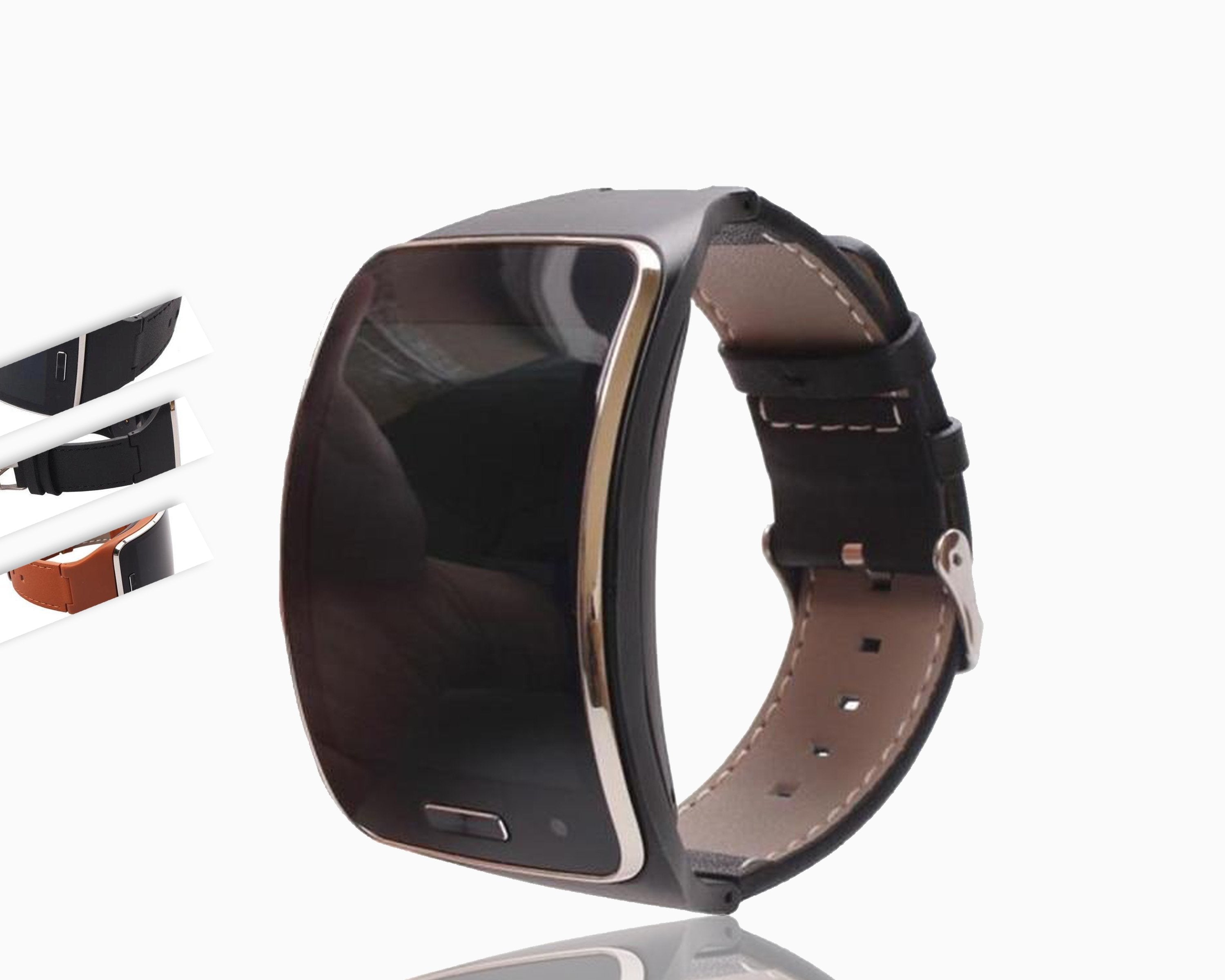 gear s sm-r750 GEMIXI Watchbands Genuine Leather Watch Strap Band For Samsung Gear S – www.Nuroco.com