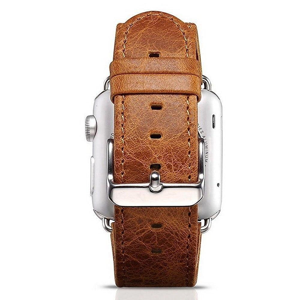 Classic Metal Clasp Watchband Belt Premium Leather Strap Series 7 6 5