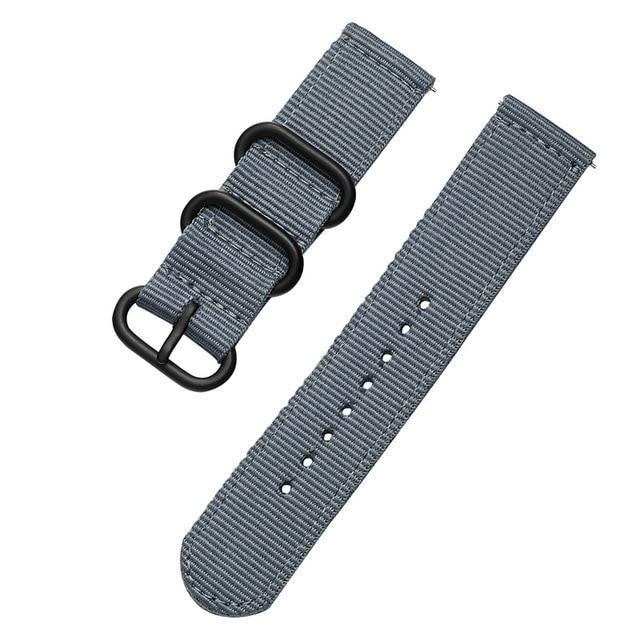 Woven Nylon Watch Sport Strap Band For Samsung Gear S3 S2 Frontier Galaxy watch 46MM 18MM 24MM 22MM 20MM Active watch band Men quality