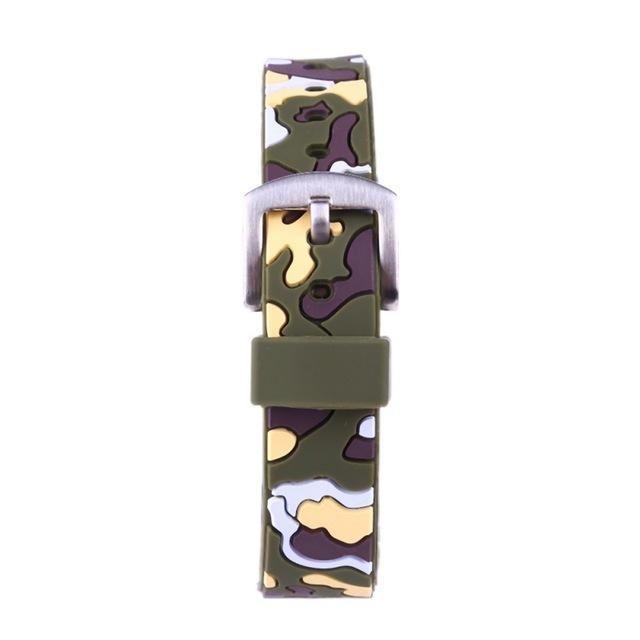 18/20/22/24mm Silicone rubber watch band classic camouflage Pattern strap watch band|Watchbands| Men Women Unisex Watch Bands Sports