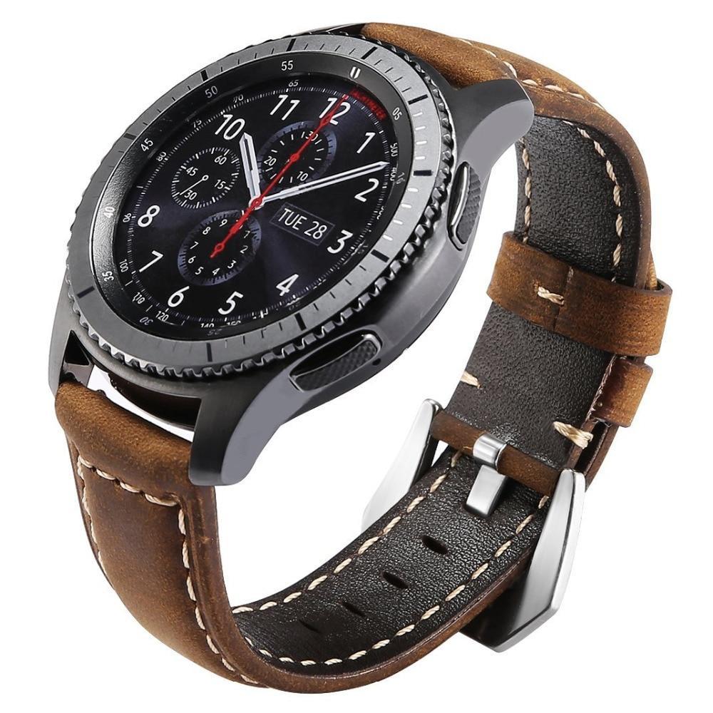 Leather Band Galaxy Watch 46mm Wristbands Leather Samsung S3
