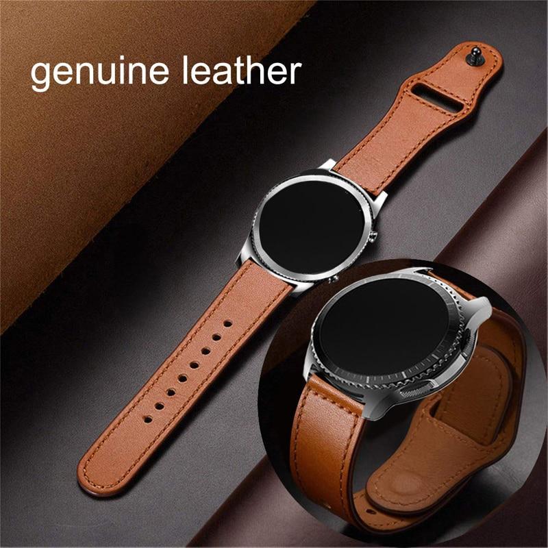  BINLUN Hybrid Canvas & Leather Smartwatch Bands Compatible with  Samsung Galaxy Watch 42mm/Active/Watch 3 41mm,Compatible with Huawei Watch  GT/GT2 42mm Watch Khaki Black Green Red Brown Blue 20mm : Cell Phones