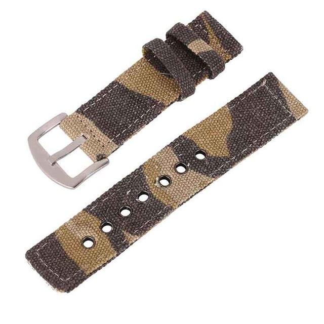 High Quality Canvas Camouflage Watch Band Strap For Men Women, Watches Belt Accessories 18mm 20mm 22mm 24mm Wrist Bracelet Watchbands Unisex