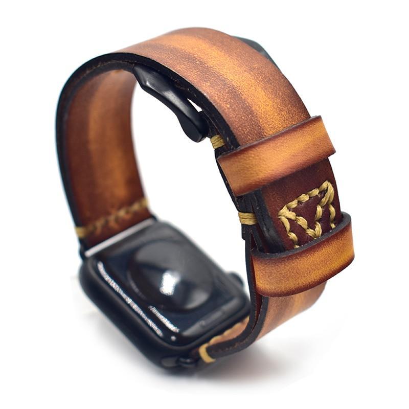Retro Luxury Cowhide Bracelet Brown Cowhide Leather Series 7 6 5 4