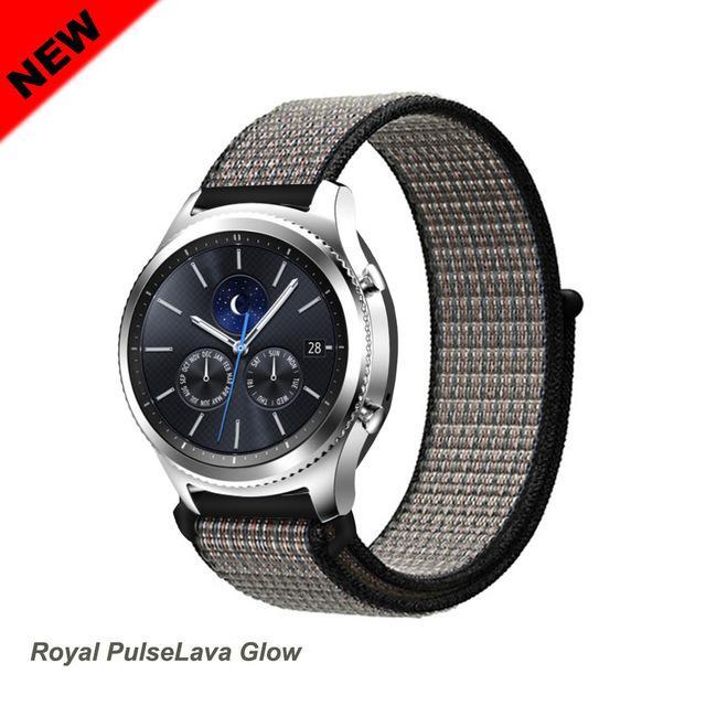 Watchbands Royal PulseLava 51 / 20mm Gear s3 Frontier strap For Samsung galaxy watch 46mm 42mm active 2 nylon 22mm watch band huawei watch gt strap amazfit bip 20 44