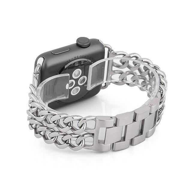 Chain Cowboy Metal Stainless Steel Leather Jewelry Bracelet Series 7 6