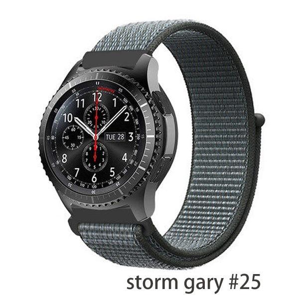 Watchbands storm gary 25 / 20mm Gear s3 Frontier strap For Samsung galaxy watch 46mm 42mm active 2 nylon 22mm watch band huawei watch gt strap amazfit bip 20 44
