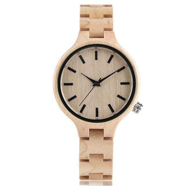Watches 1 Luxury Natural Maple Bamboo Wood Watches Ladies Fashion