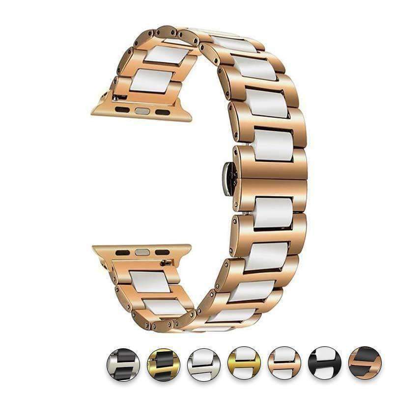 Watches Apple Watch ceramic bands 2, stainless Steel Watchband for iWatch 44mm/ 40mm/ 42mm/ 38mm Series 1 2 3 4
