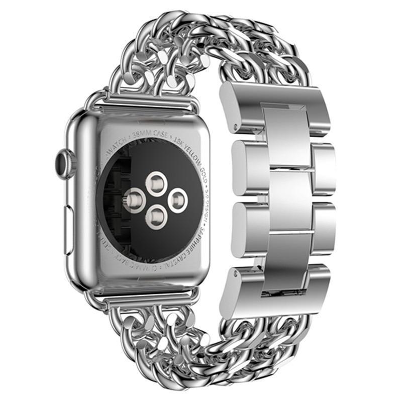 Smart Watch Chain For Watch 38mm 40mm 41mm Watch Band For Iwatch Series Se2  Se 8 7 6 5 4 3 2 1 Stainless Steel Watch Bracelet - Smart Home - Temu