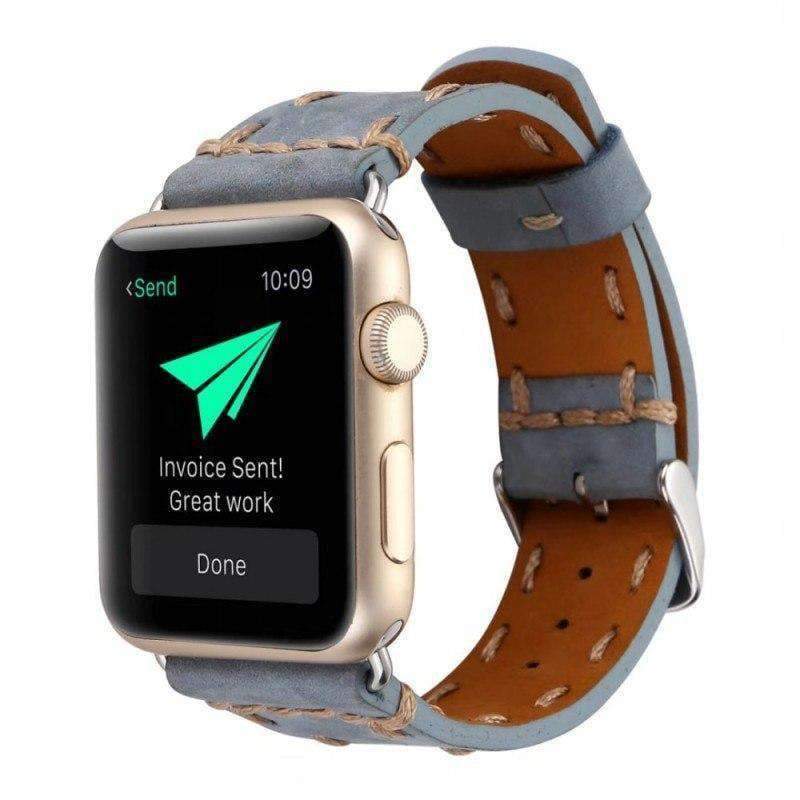 Tooled Leather Watch Band For Apple Watch Series 8 to 1 - 38/40mm -  Targetgears