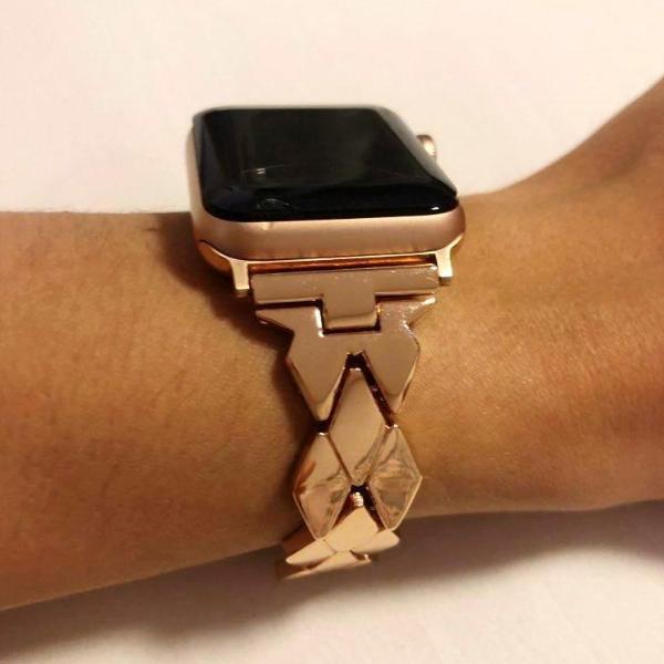 LV Skinny Monogram Apple Watch Band Stud