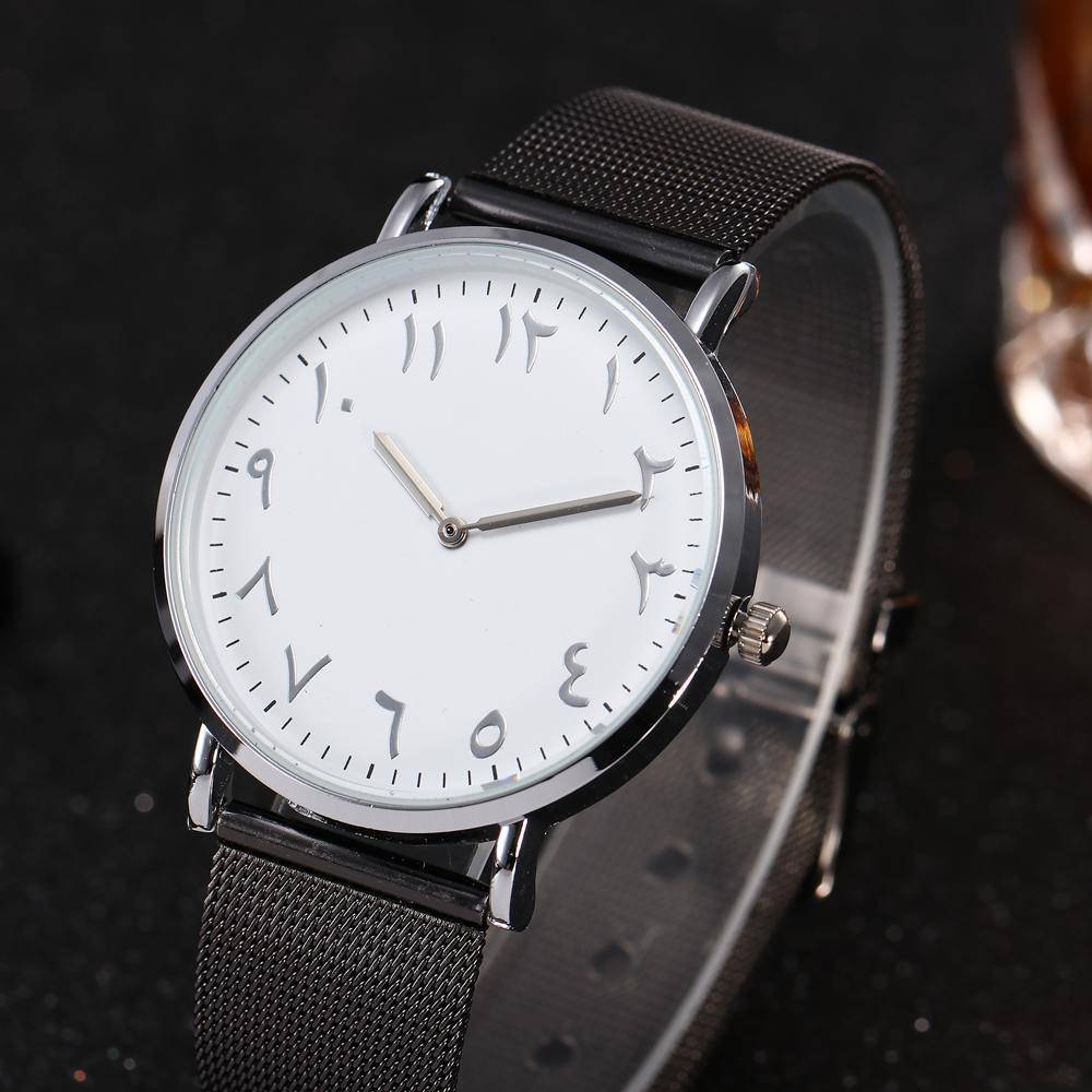 watches Arabic Numbers Stainless Steel minimalist Watch