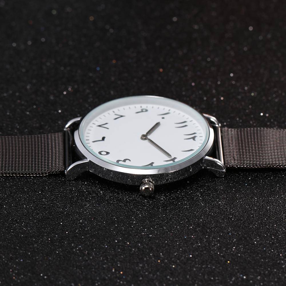 watches Arabic Numbers Stainless Steel minimalist Watch