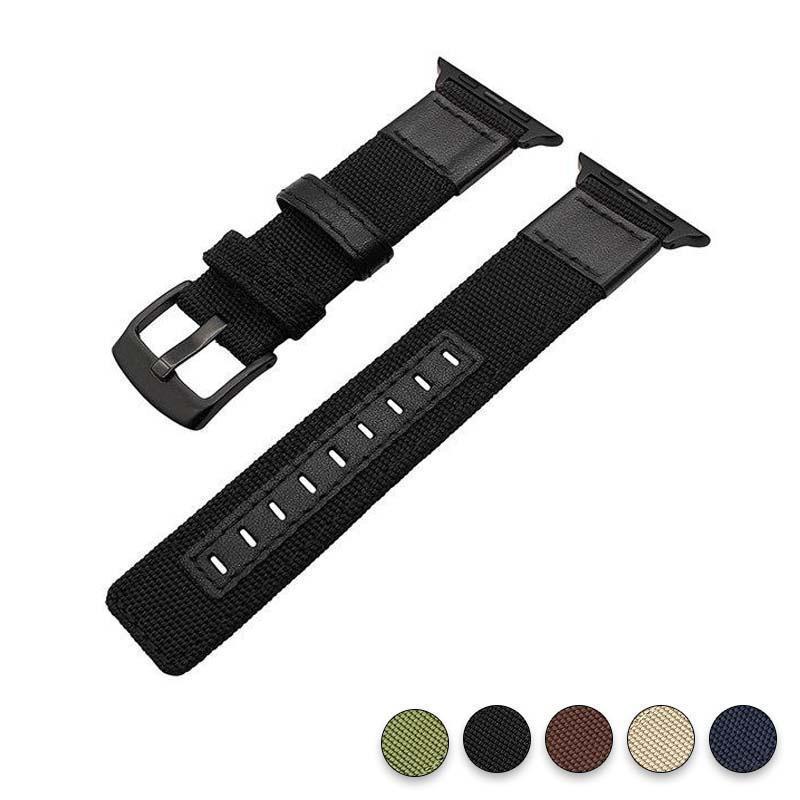(Giraffe Pattern on Black Background) Patterned Leather Wristband Strap for Apple Watch Series 4/3/2/1 Gen,replacement for iWatch 42mm / 44mm Bands