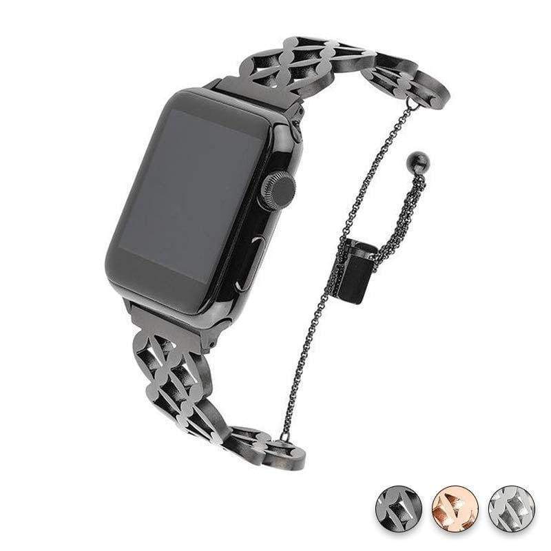 Apple Watch Series 7 6 5 4 Stainless Steel Strap Wrist Bracelet Cuff