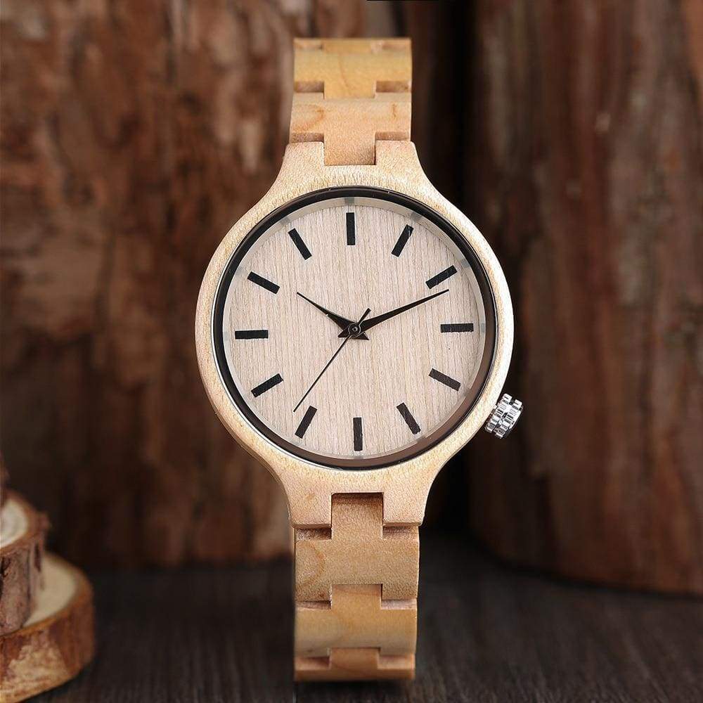 Watches Luxury Natural Maple Bamboo Wood Watches Ladies Fashion