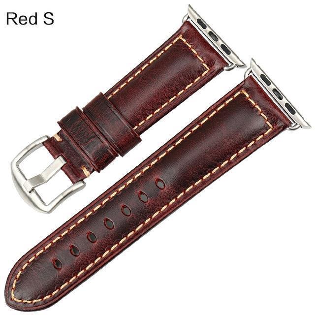 Leather Strap 100% Genuine butterfly 20mm brown