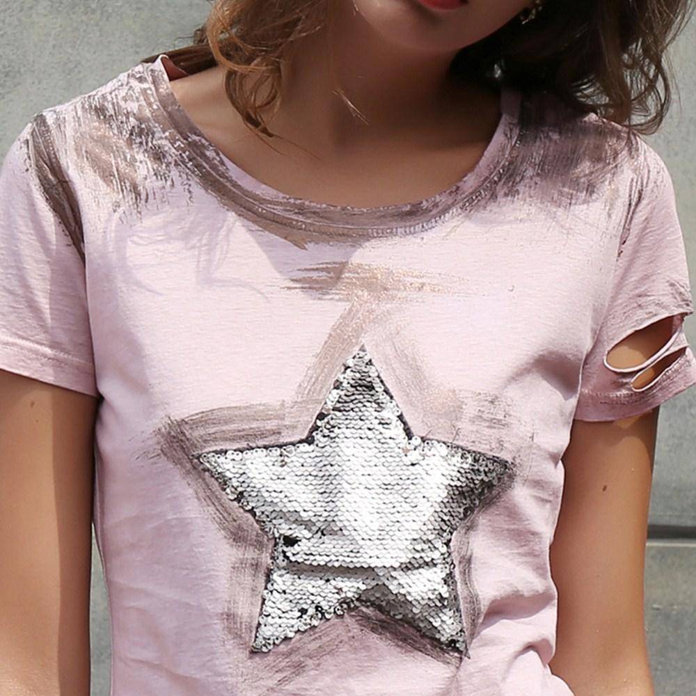 women tops Handmade, You are a star! WomanTshirt  (US 4-12)